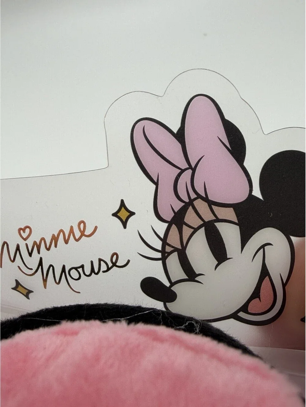 The Crème Shop Disney Minnie Mouse 3D Teddy Headband Plush Spa Hair Band NWT